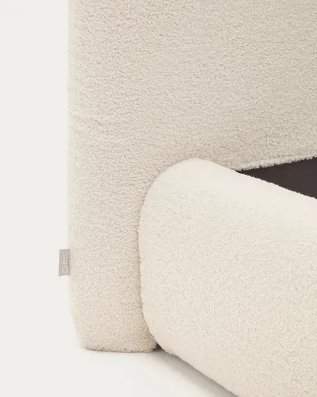 Кровать Martina со съемным чехлом из ткани букле для матраса 90х200 см