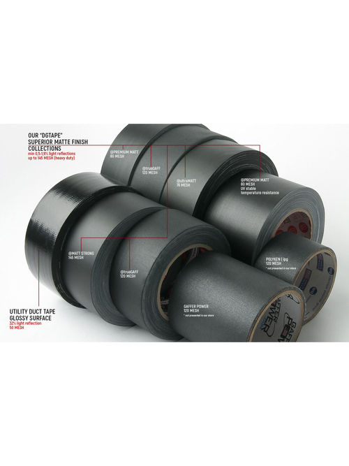 Супер Клейкая! Супер Матовая прочная лента на тканевой основе 145MESH - Gaffer Tape@MATT STRONG - Гаффа тейп 50мм/25м - Белый