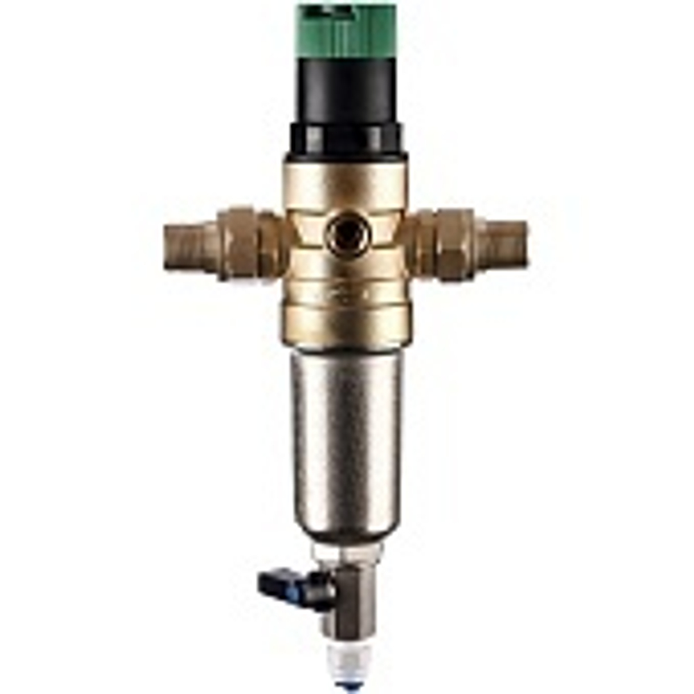 Фильтр самопромывной Гейзер-Бастион 7508155233 1/2 для холодной воды, с регулятором давления, d52,5