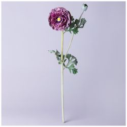 ЦВЕТОК ИСКУССТВЕННЫЙ "РАНУНКУЛЮС" ВЫСОТА=55СМ. (МАЛ.УП=24ШТ/КОР=96ШТ)