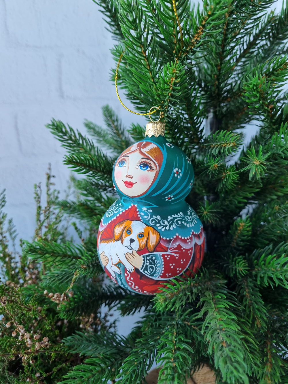 Матрешка стеклянная Дашенька