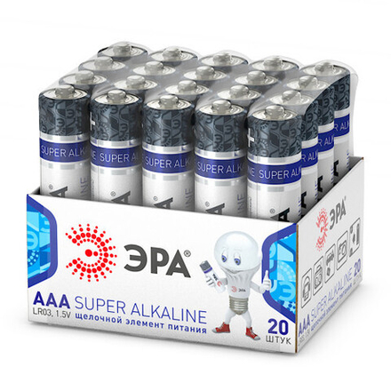 Батарейки ЭРА LR03-20 bulk SUPER Alkaline