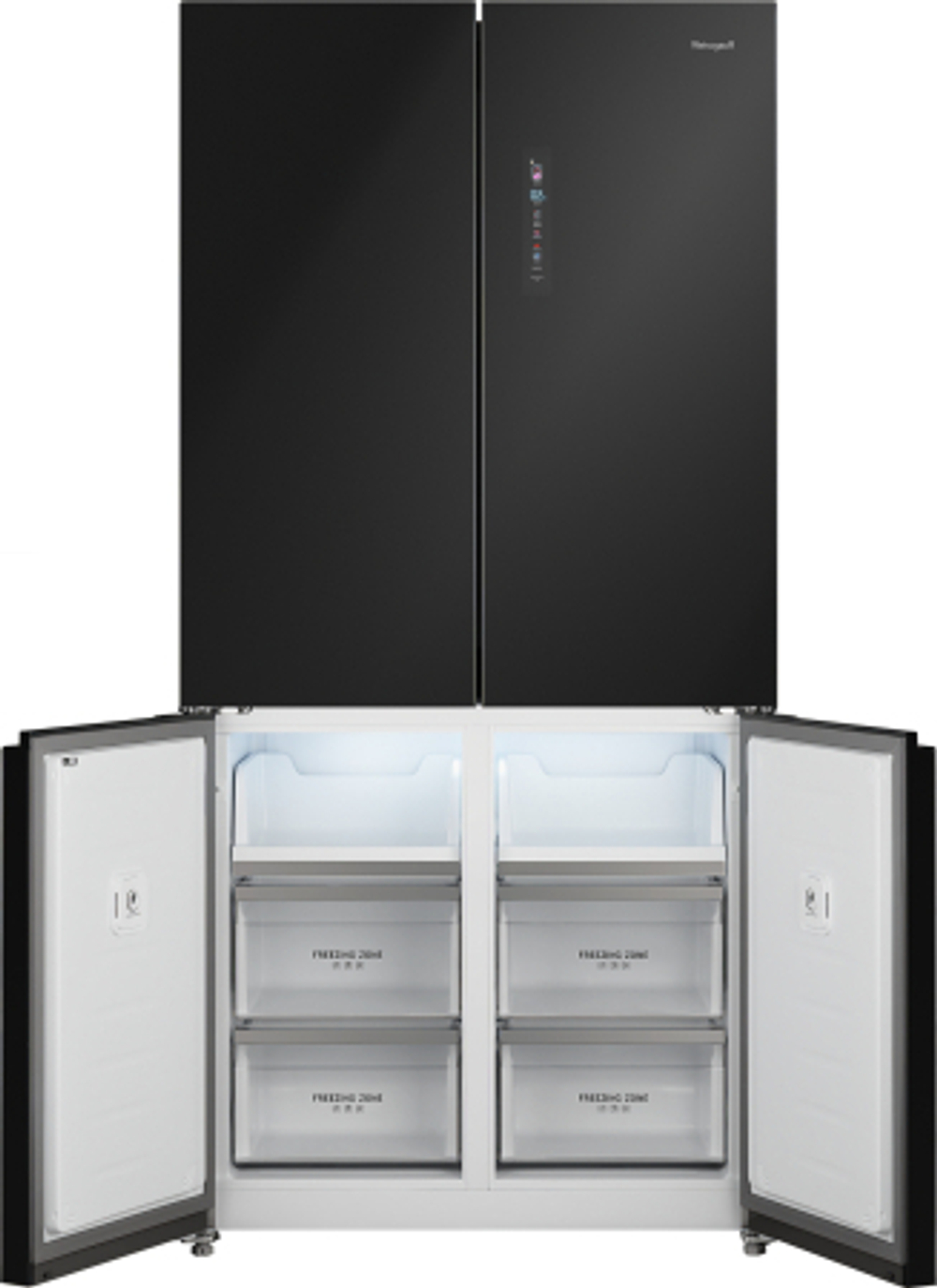 Холодильник Weissgauff  WCD 510 Built-in Inverter NoFrost Black Glass