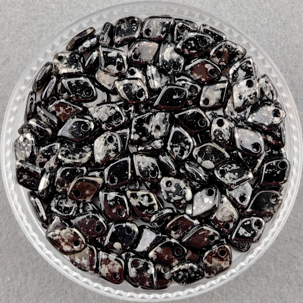 Dragon Scale 1,5x5 мм, Jet Antique Chrome