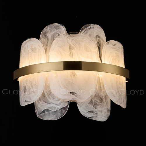 Бра Cloyd COLD W1 / выс. 28 см - латунь (арт.20419)