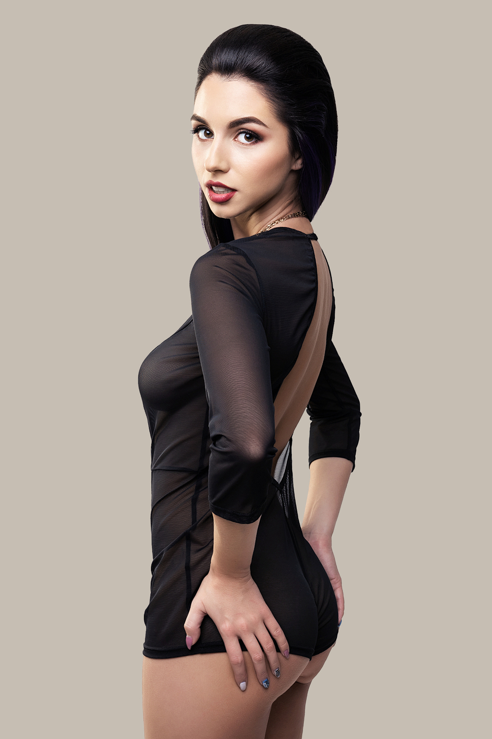 Эротический комбинезон Waname Preciosity черный 42-44