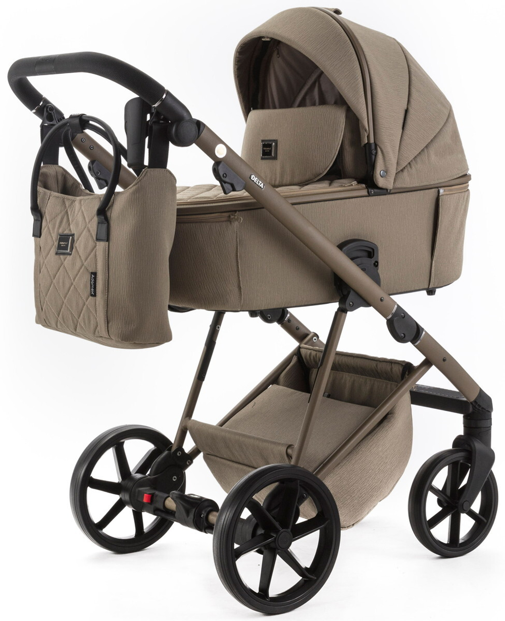 Детская коляска Adamex Delta Natura 2 в 1 DN-6-TAUPE (СЕРО-БЕЖЕВЫЙ)