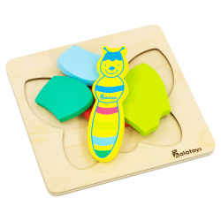 Пазл "Бабочка", развивающая игрушка для детей, обучающая игра из дерева