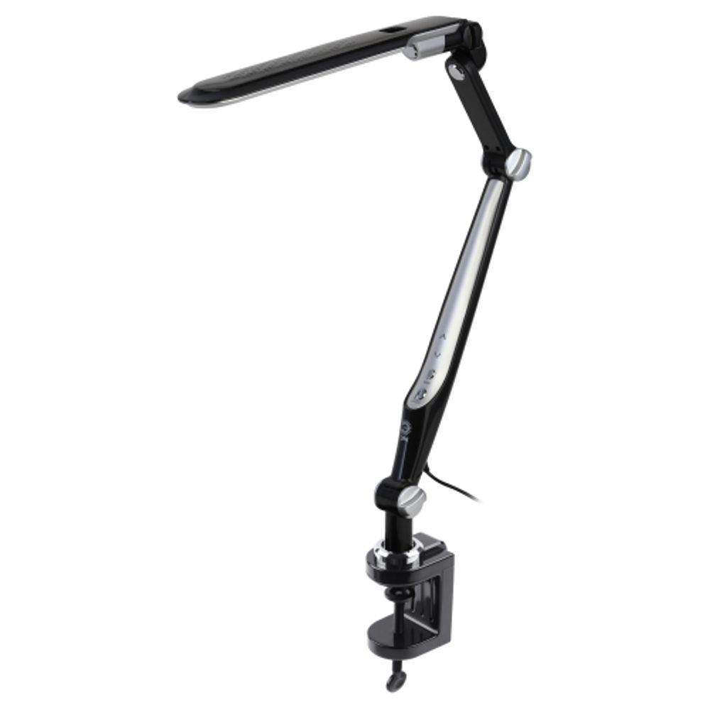 Настольный светильник ЭРА NLED-496-12W-BK светодиодный на струбцине черный