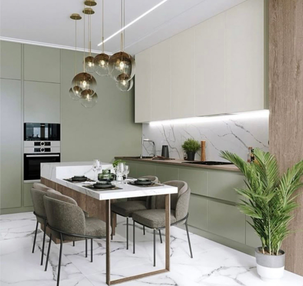 Примеры современных кухонь в дизайне из интернета