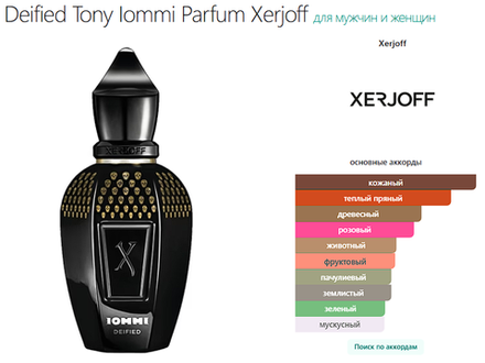Deified Tony Iommi Parfum Xerjoff 50ml (duty free парфюмерия)