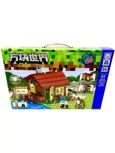 Конструктор Майнкрафт рыбацкая хижина/399 деталей/QL2503