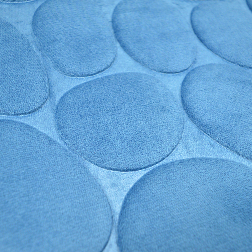 Коврик для ванной Камни 50*80см (темно-голубой)