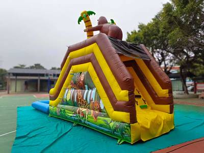 Надувная водная горка «Король джунглей», 7,7*2,5*4,5 м
