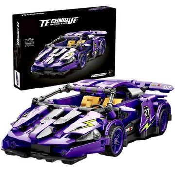 Конструктор JIQILE Technique Racing Car Гоночная машина  " Lamborghini " ( фиолетовая ) , 570 детали