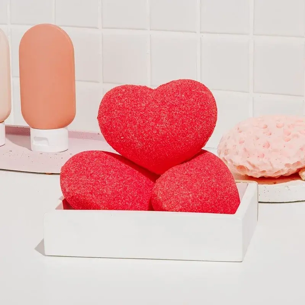 Бомбочка для ванны сердечко SAVONRY Bath Bomb Amor