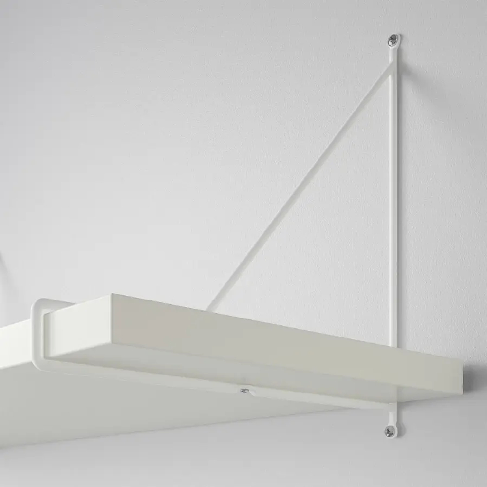 Полка настенная - BERGSHULT/PERSHULT IKEA/БЕРГСХУЛЬТ/ ПЕРСХУЛЬТ ИКЕА, 31х32х1 см, белый