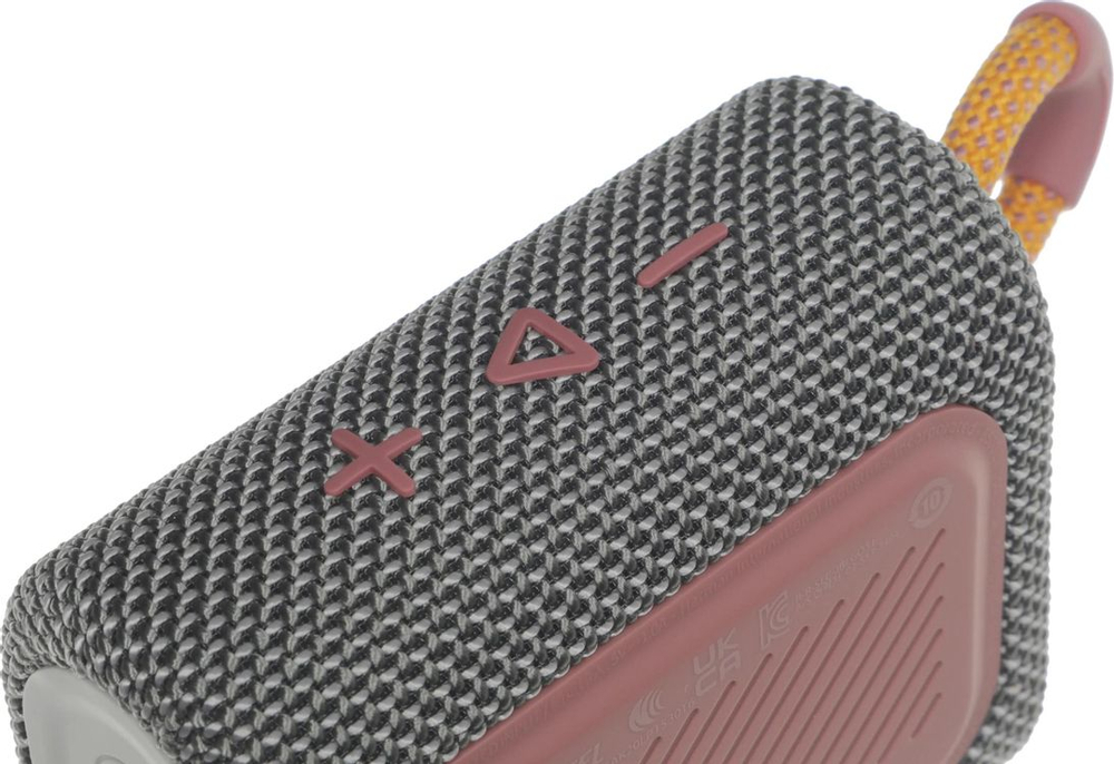 Колонка портативная JBL GO 3, 4.2Вт, серый [jblgo3gry]
