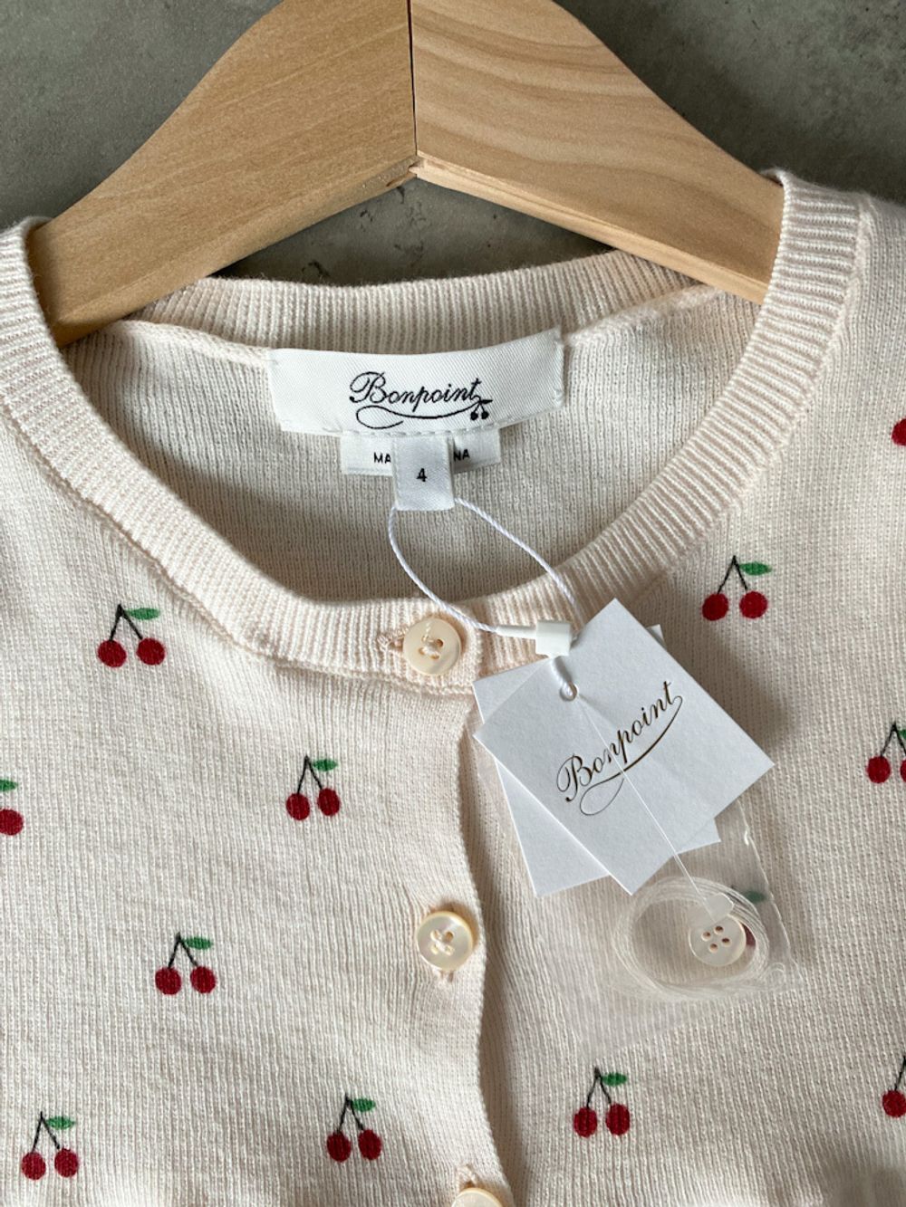 Новый хлопковый кардиган Bonpoint, 104