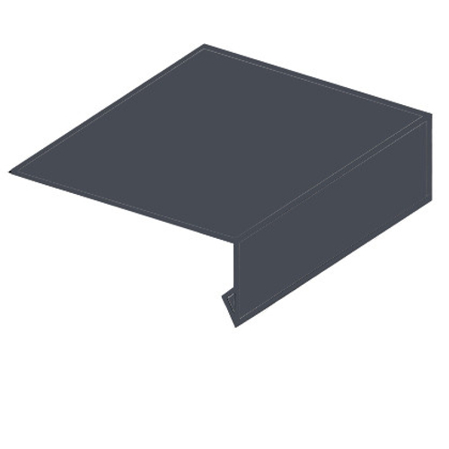 Планка карнизная S14 Pe RAL 7024 2000 мм