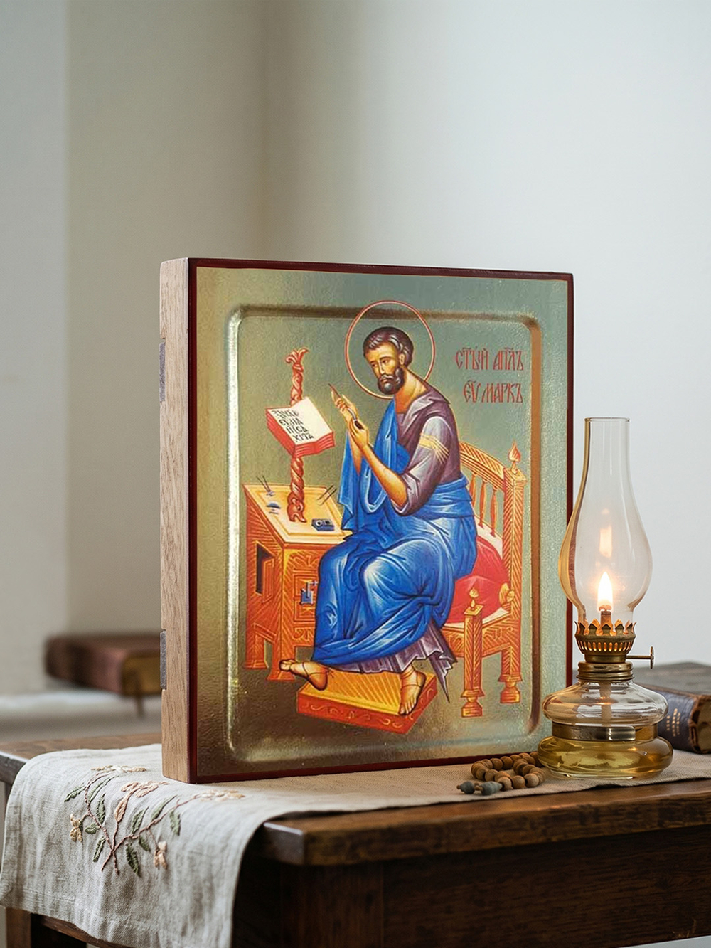 Икона Марка, апостола и евангелиста на дереве: 125 х 160 (Синопсисъ)