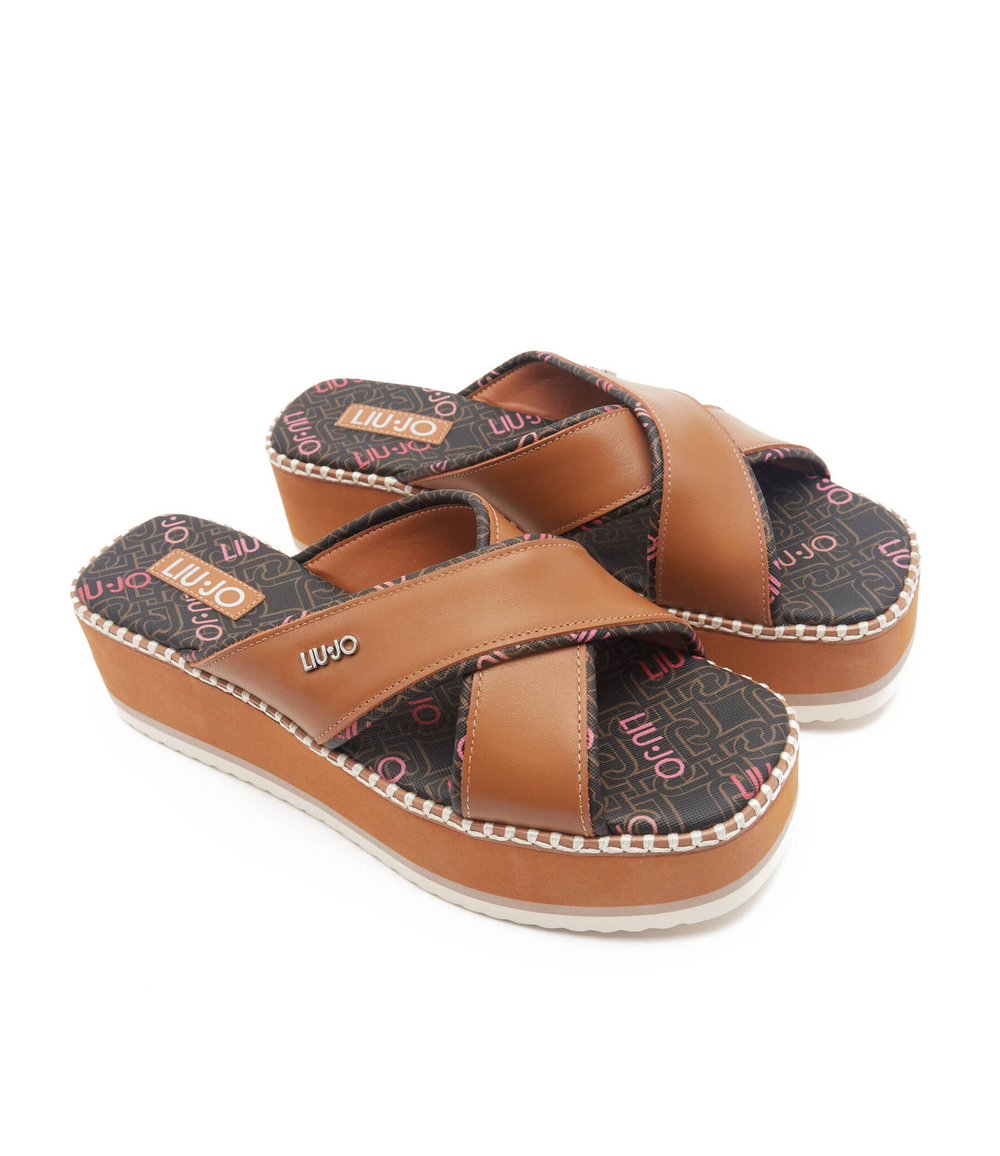 Шлепанцы ABA 21 Liu Jo - коричневый(SA3103 PX298)