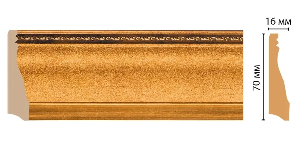 Плинтус напольный DECOMASTER 193-1223 (70*16*2400мм)