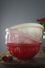 Миска для смешивания hearts, D29 см, 4 л, кремовая