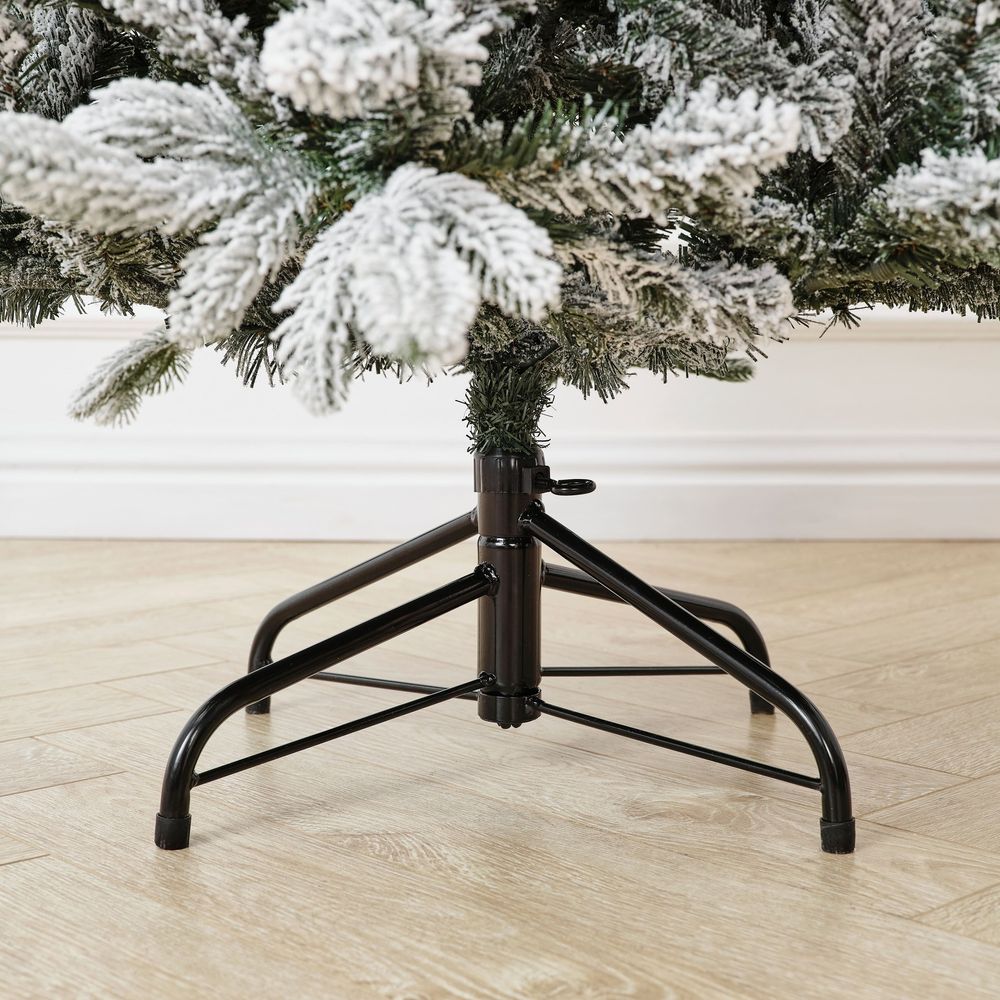 Заснеженная елка «Bourget» (Литая+пвх) 240 см / 2,4 м