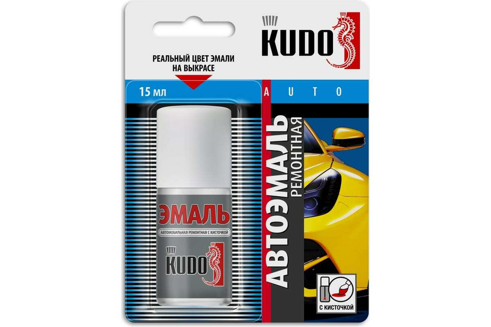 Эмаль-кисточка ВАЗ Kudo 233 Белый (15мл)