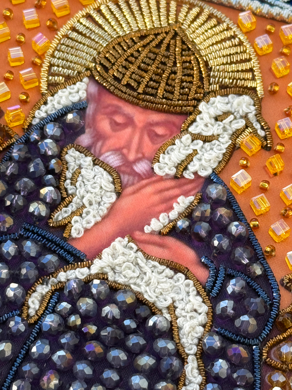 Принт-И23 Ткань с нанесенной авторской схемой Святой Спиридон (+инструкция)