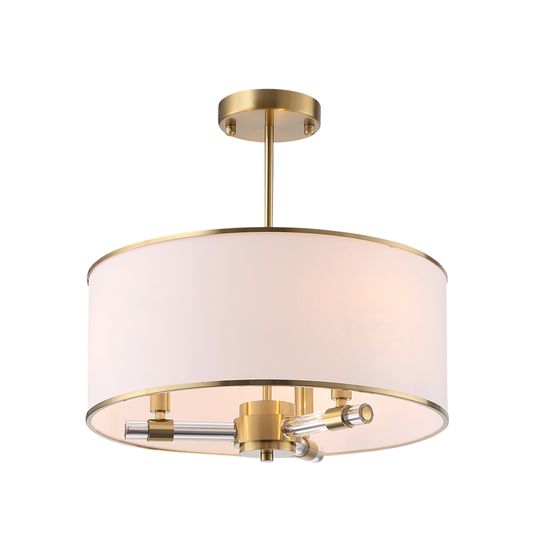 SL1407.302.03 Люстра подвесная ST-Luce Латунь/Прозрачный E14*3 40W BRASS