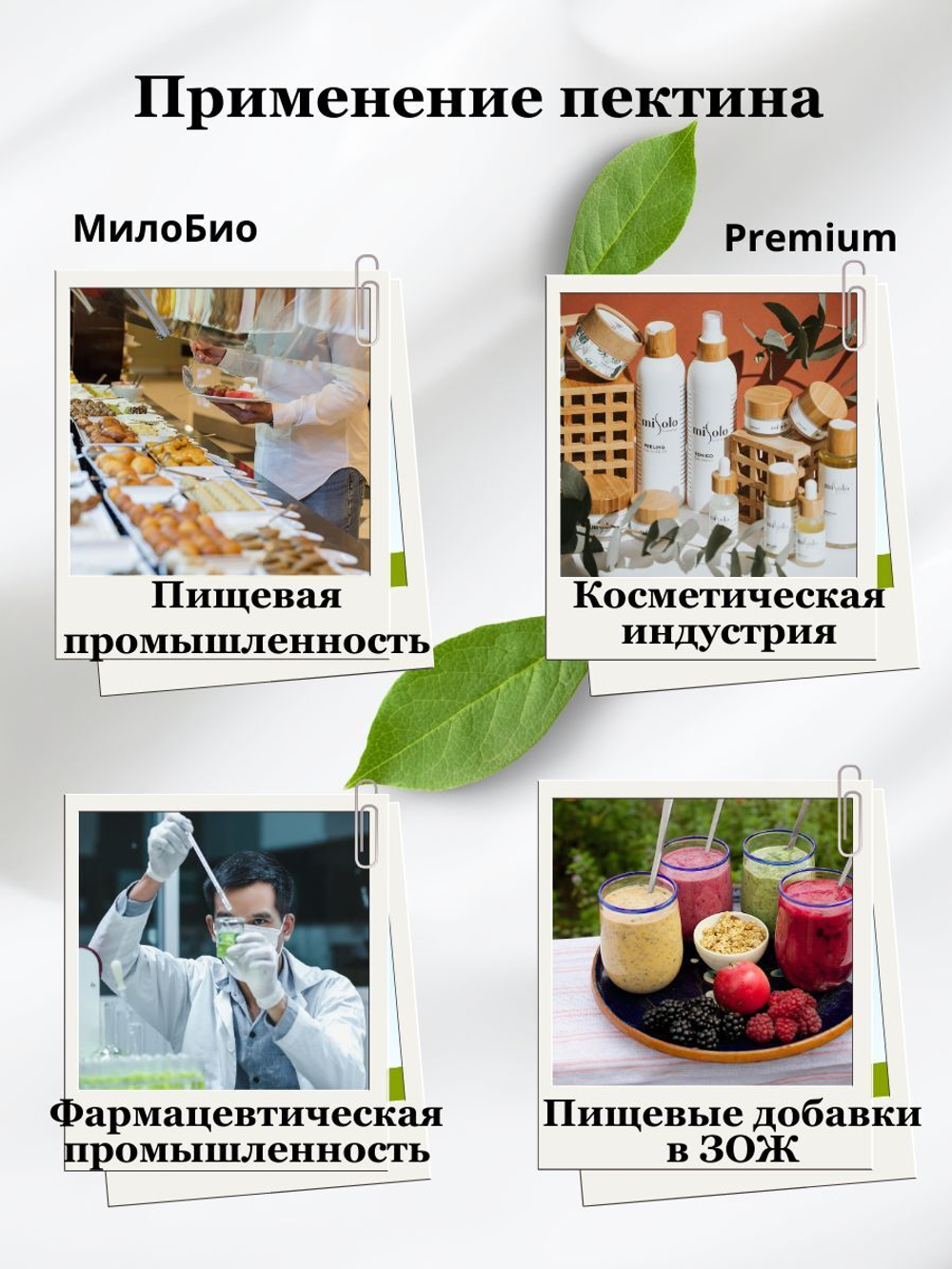 Пектин цитрусовый загуститель 200 гр HSC 105, МилоБио