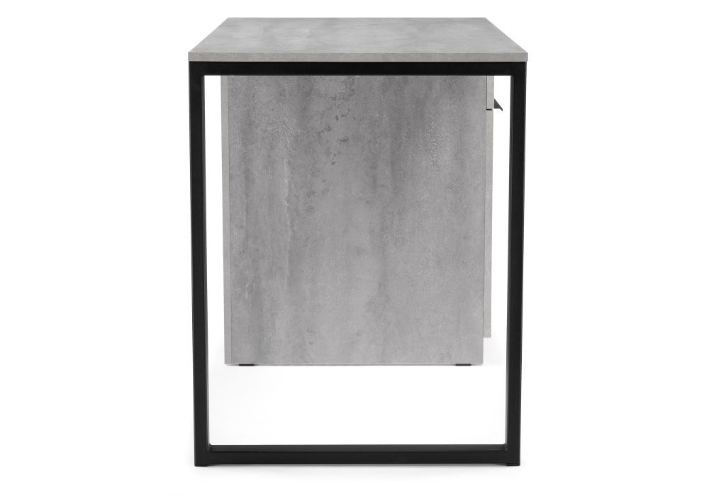 Письменный стол Бэтти Лофт 116х60х75 бетон / черный