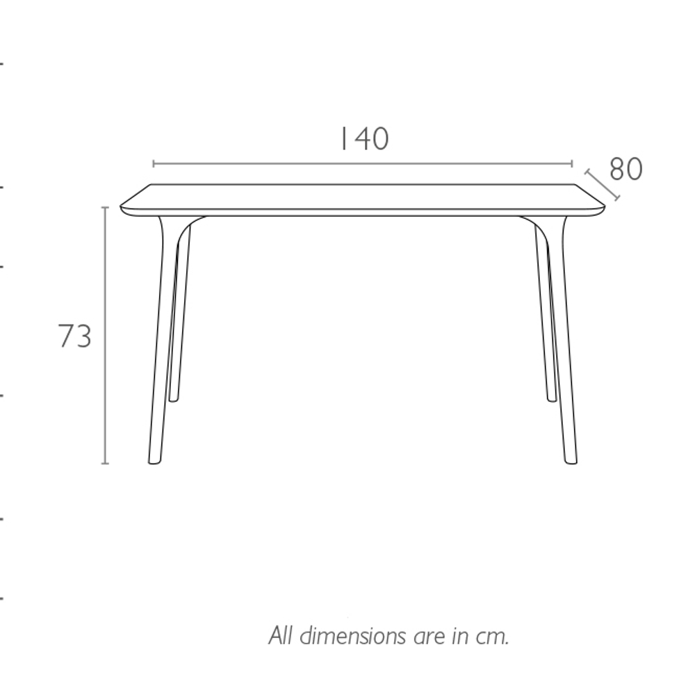 Стол пластиковый Siesta Contract Maya 140, белый
