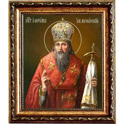 Ефрем Печерский, Переяславский, преподобный епископ. Икона на холсте.