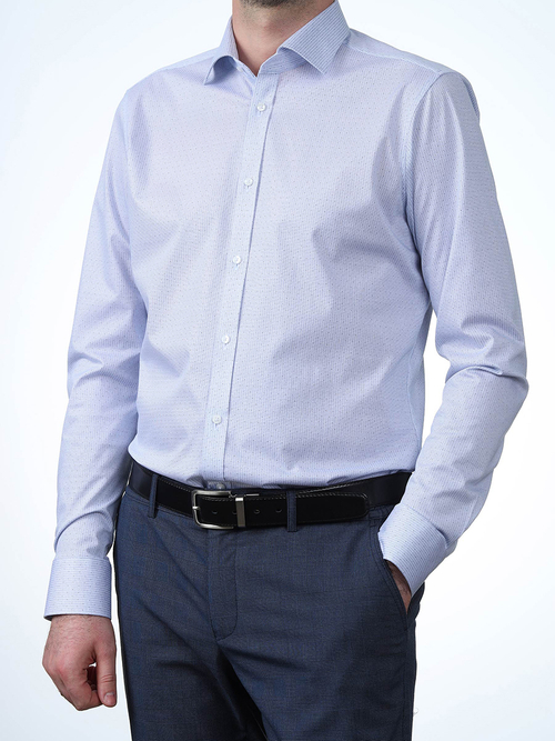 Сорочка мужская ZEER 5 длинный рукав, цвет голубой, 50819 31