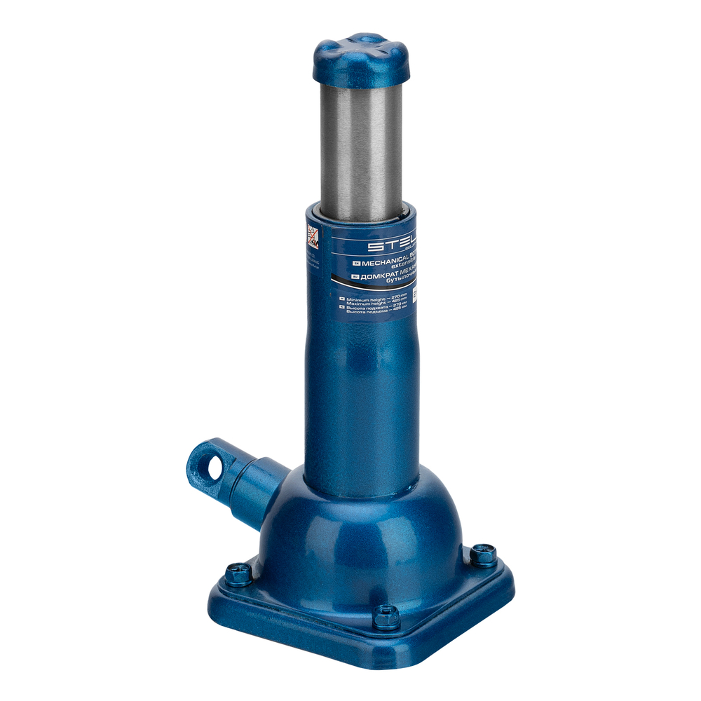Домкрат механический бутылочный, 2 т, h подъема 210-495 мм, домкрат, ручка Stels