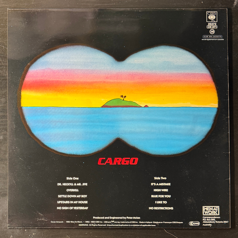 Men At Work ‎– Cargo (Голландия 1983г.)