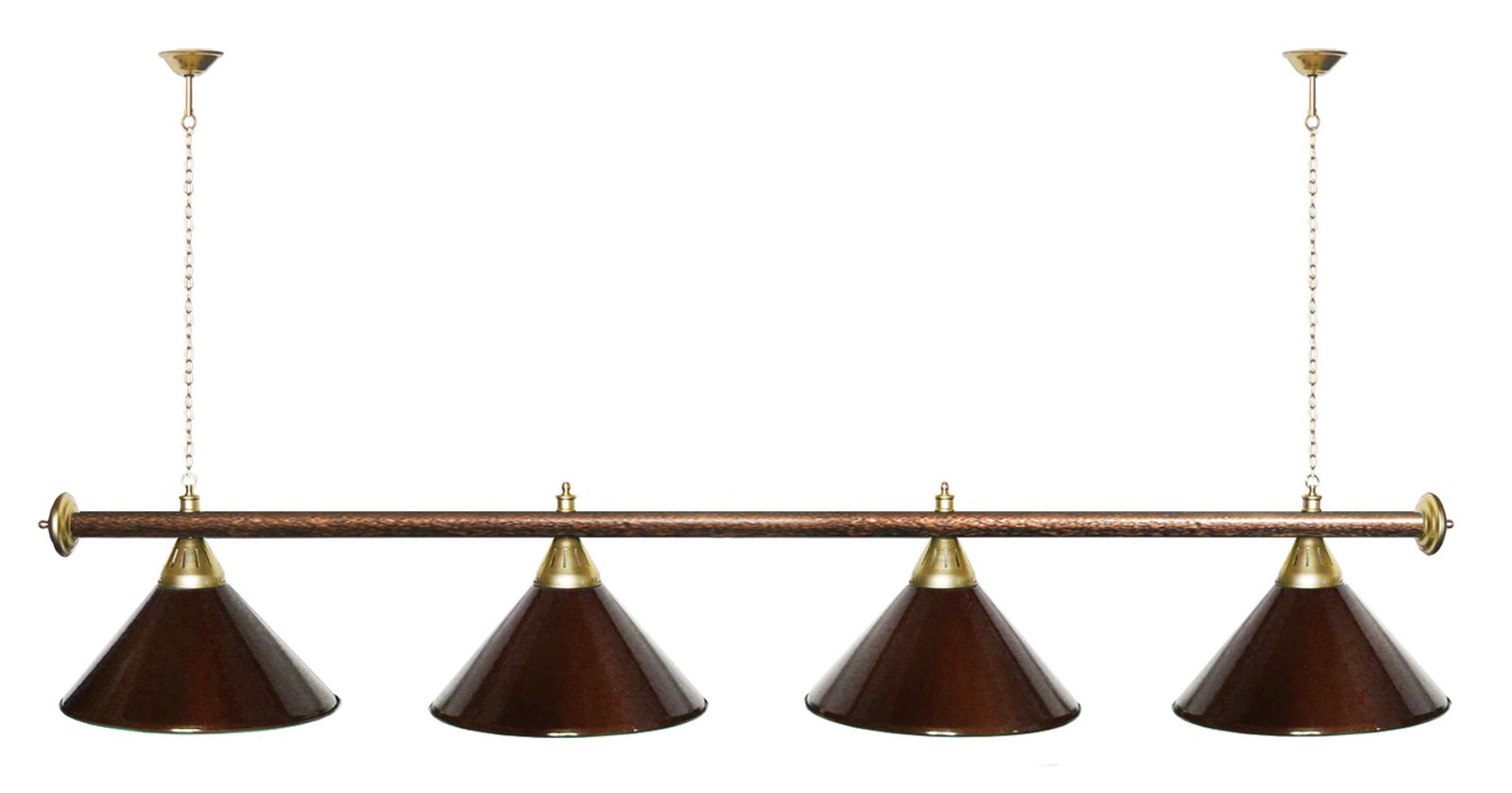 Лампа STARTBILLIARDS 4 пл. (плафоны зеленые,штанга зеленая,фурнитура золото) фото №59