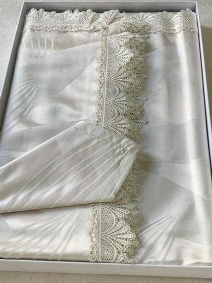 Скатерть 170х270 и 12 салфеток Gamba 9906СК Begie сливочная