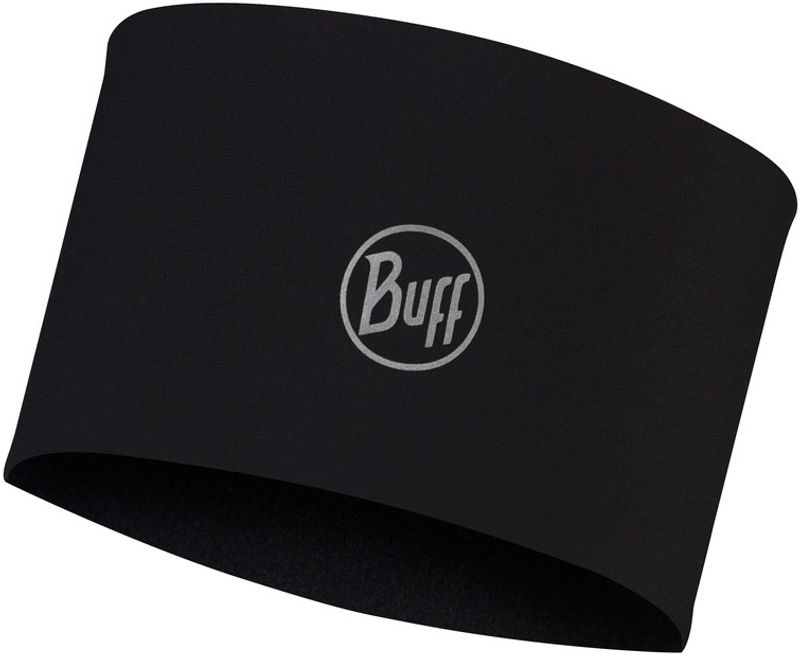 Теплая спортивная повязка на голову Buff Headband Tech Fleece Solid Black Фото 1