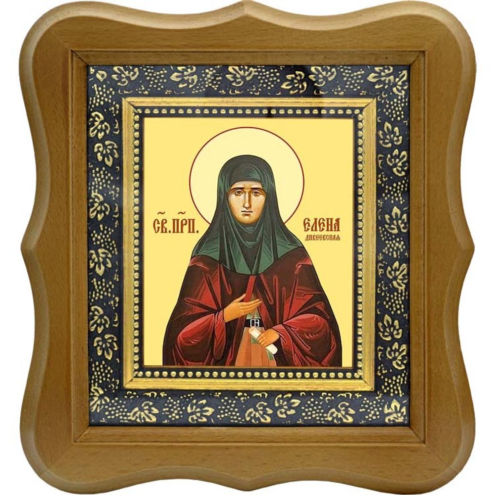 Елена Дивеевская (Мантурова) Преподобная. Икона на холсте.