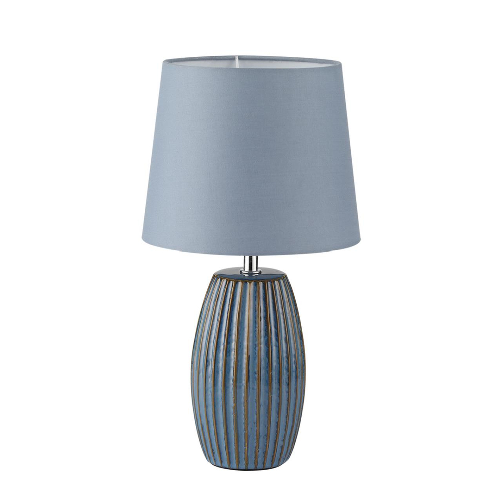 8123/1T COMFI LN26 476 синий, керамика/текстиль Настольная лампа E27 1*60W 220V LAPUNA