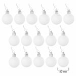 Шары ёлочные НАБОР 40 шт., 8 см/4 см, "Red&White", красные/белые, пластик, ЗОЛОТАЯ СКАЗКА, 592167