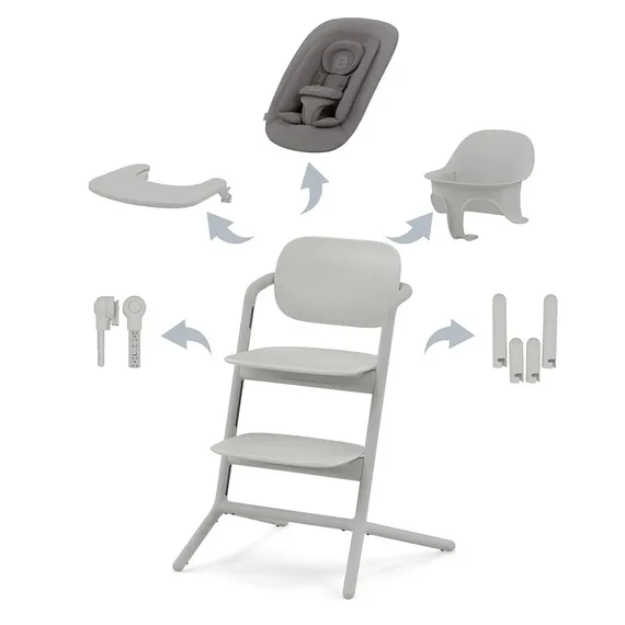 Стульчик Cybex Lemo 4-in-1 Set Suede Grey