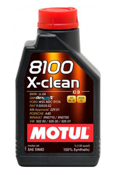 Моторное масло Motul 8100 X-clean 5W-40  1 л