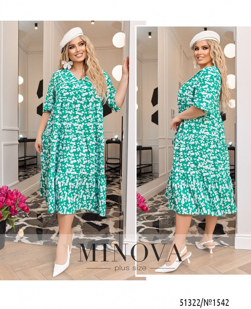 Платье 1542-зеленый Minova
