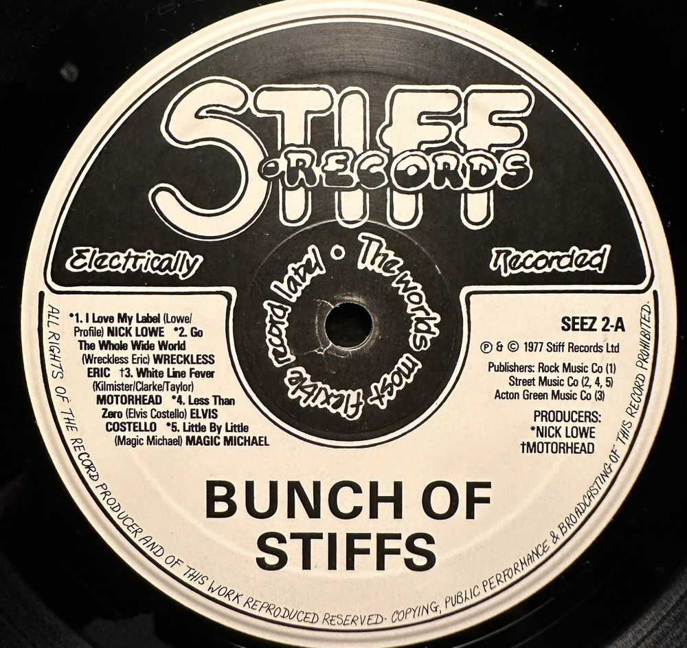 Сборник A Bunch Of Stiff Records (Англия 1977г.)