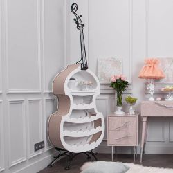 Мини-бар Контрабас 2 Айвори Рептилия жемчуг